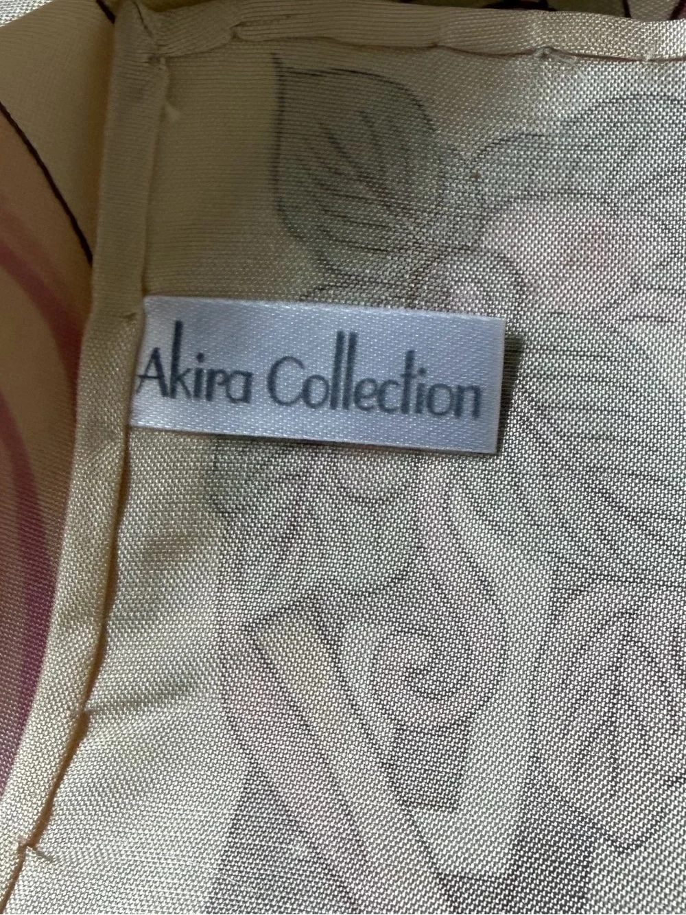 vintage square scarf from the Akira Collection elegant oriental floral arrangeme